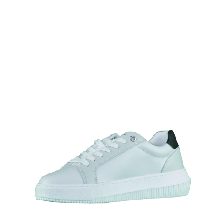 Sneaker Calvin Klein Chunky da Donna In Pelle Colore Bianco